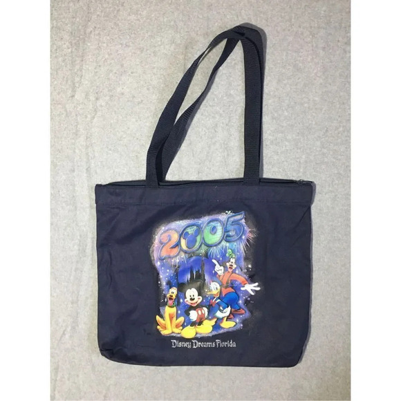 Walt Disney World Tote Bag 2005 Vintage Casual Disney Adult Disneyland Mickey - Picture 1 of 1
